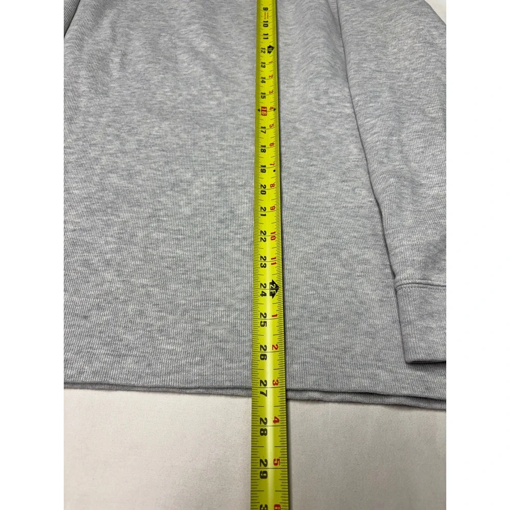 Polo Ralph Lauren Mens XL Heather Grey Cotton 1/4 Zip Pullover Sweater Pony Logo